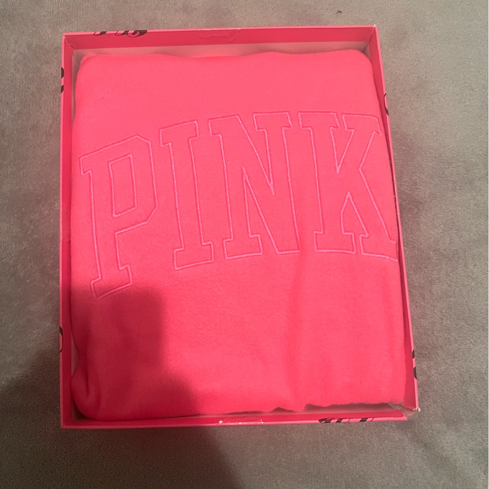 PINK Victoria Secret Sweatshirt & Leggings Set with Slides